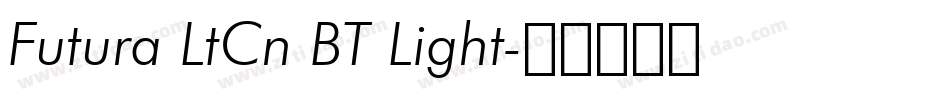 Futura LtCn BT Light字体转换
